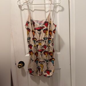 Mushroom Butt Print Romper